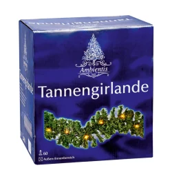 Ambientis LED-Tannengirlande 5 m Außen 60 LEDs