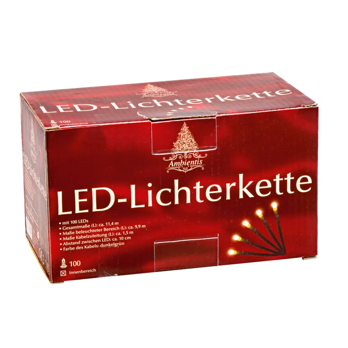 Ambientis Lichterkette 100 warmweiße LEDs