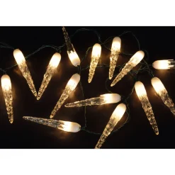Ambientis Lichterkette Eiszapfen 30 warmweiße LED