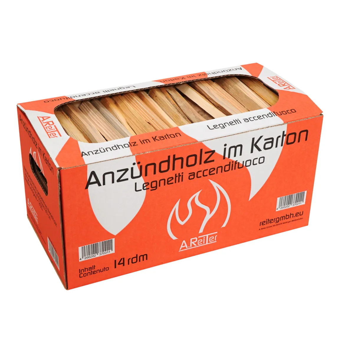 Anzündholz im Karton