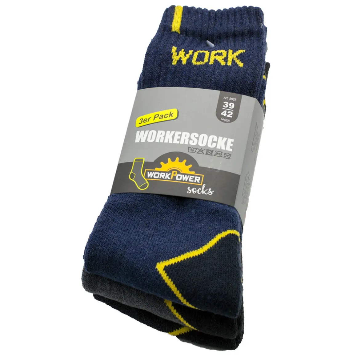 Arbeitssocke Workpower Größe 39/42 3 Stück