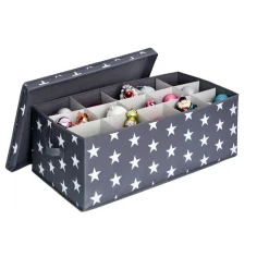 Aufbewahrungsbox für z.B Weihnachtskugeln weiß 30 Fächer