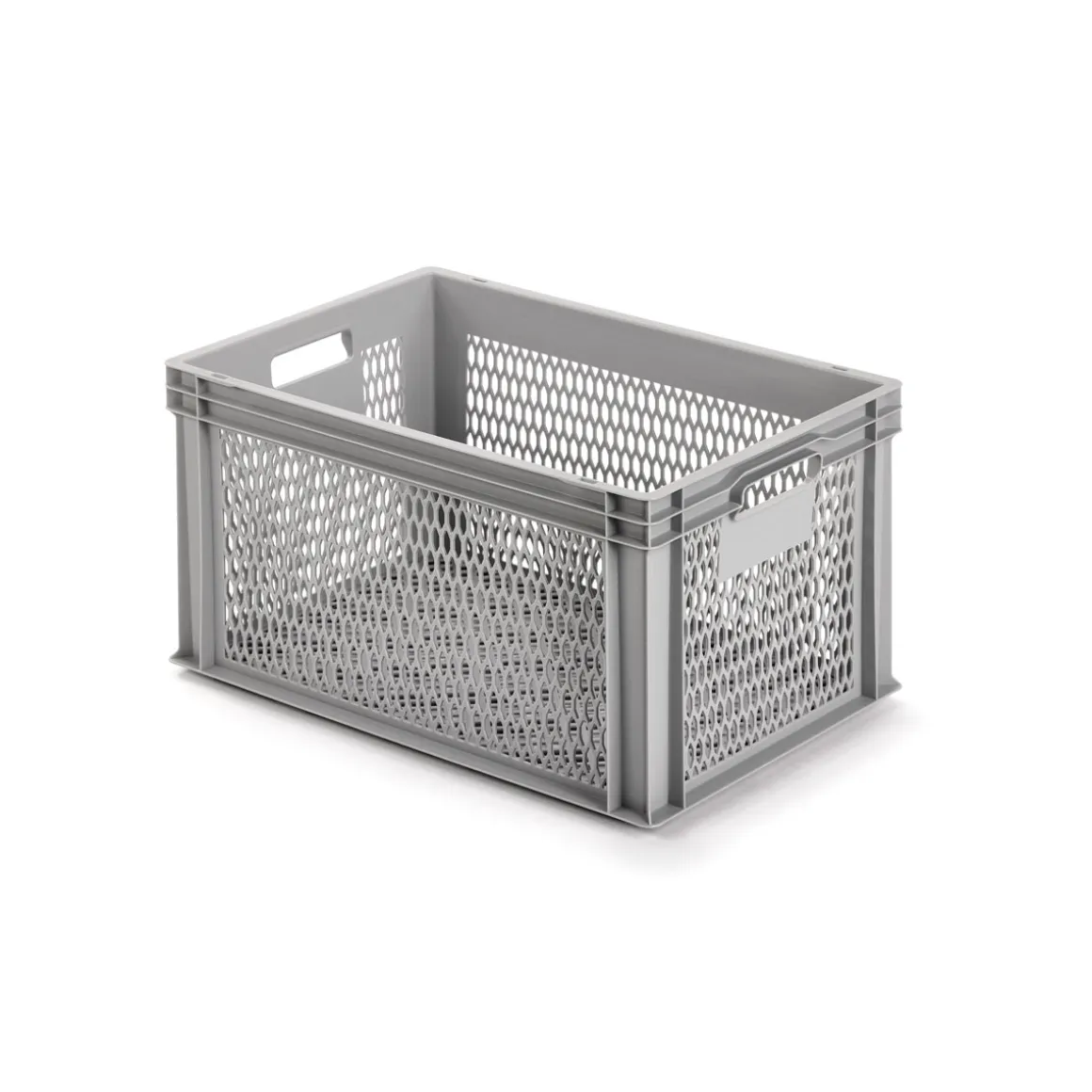 Aufbewahrungsbox vergittert 60 x 40 x 32 cm grau
