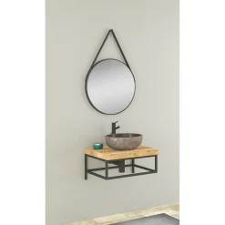 Aufsatzwaschbecken Tree aus Flussstein 38-45 x 30-35 x 13-15 cm