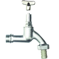 Auslaufventil Vierkant 1/2" matt-chrom