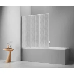 Badewannenfaltwand Venezia 3tlg. weiss