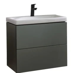 BADMOBIL Keramikwaschtisch CRAFT 64 x 5 x 37 cm ohne Überlauf weiß