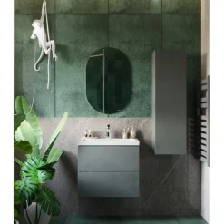 BADMOBIL Keramikwaschtisch CRAFT 64 x 5 x 37 cm ohne Überlauf weiß