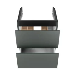 BADMOBIL Waschtischunterschrank CRAFT 49 x 54 x 36 cm 2 Schubladen mit Push-To-Open grün-matt