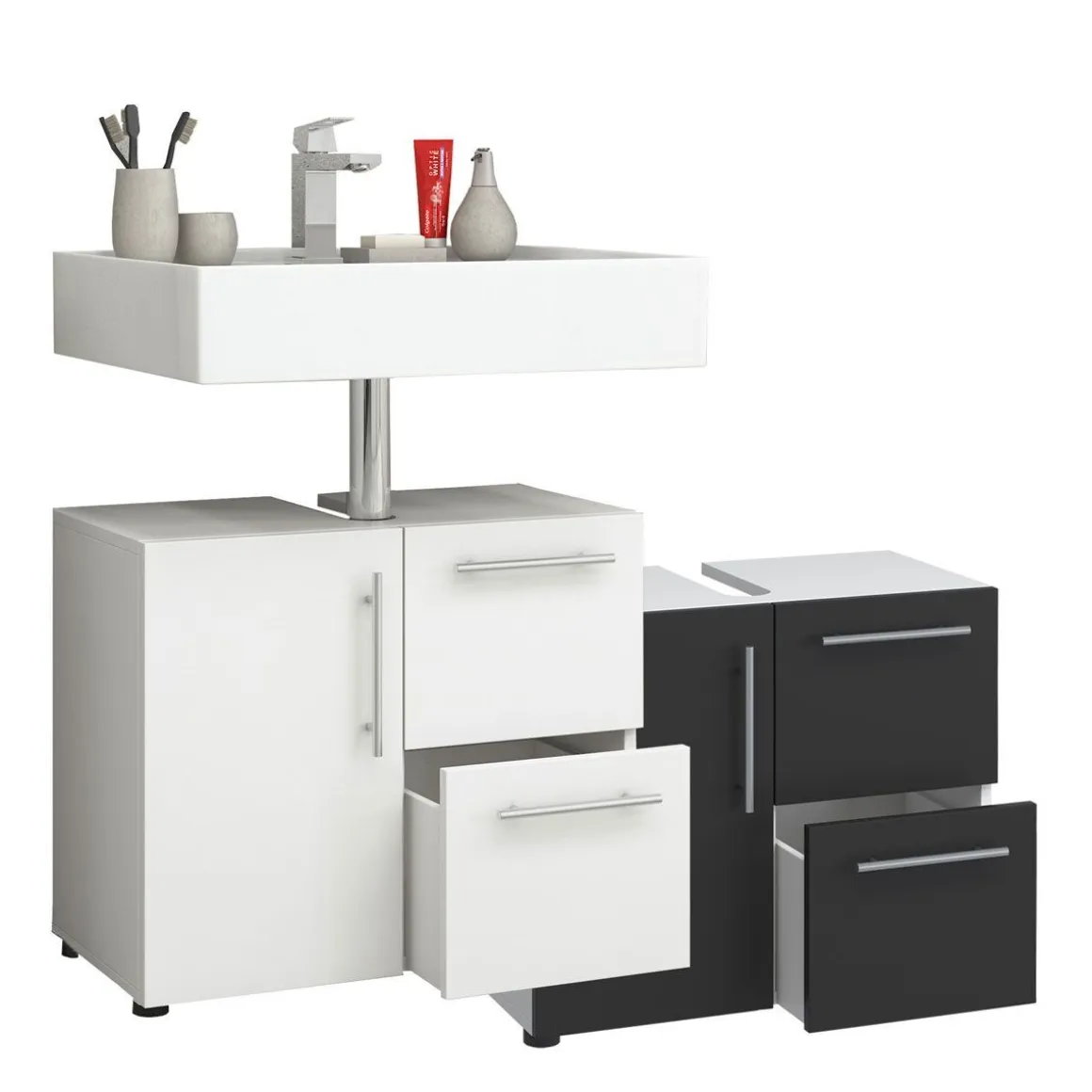 Badunterschrank Flandu weiß