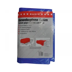 Basic Gewebeplane 6 x 4m blau 24 m²