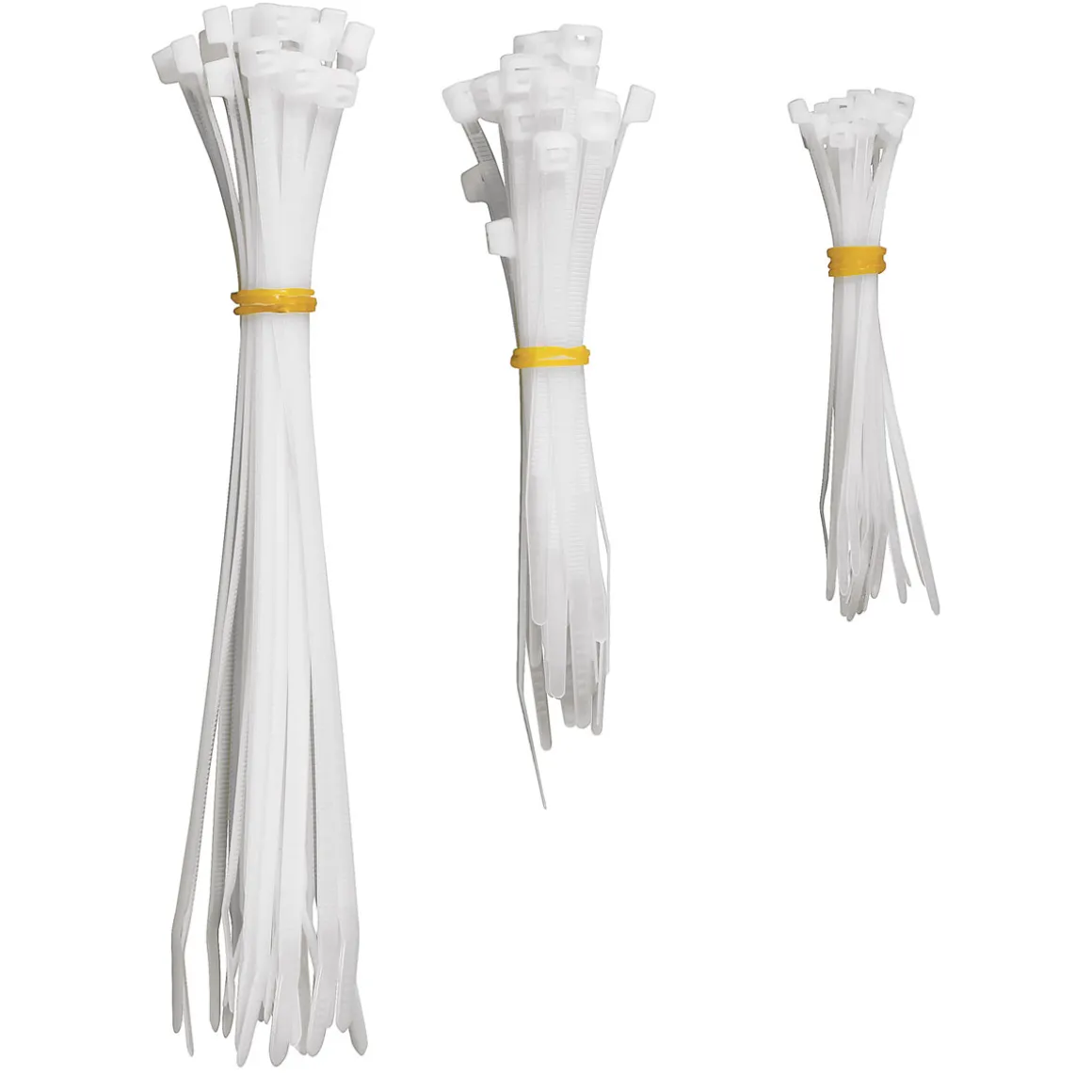 Basic Kabelbinder-Set weiß 75-teilig