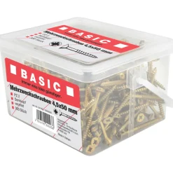 Basic Mehrzweckschrauben 4,5 x 50 mm 300 Stück im Eimer