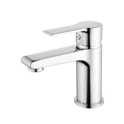 Basic Waschtischarmatur Arles chrom mit EcoKlick-Funktion inkl Ablaufgarnitur