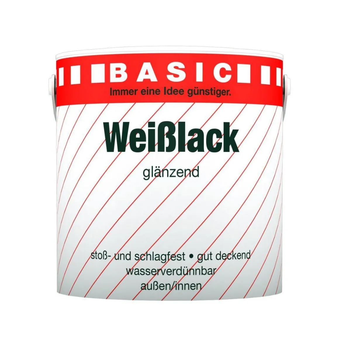 Basic Weißlack glänzend 2 L