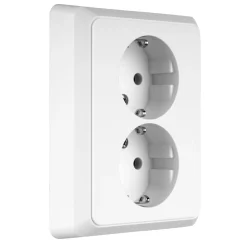 Basic ws Steckdose 2-f.