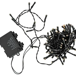 Batterielichterkette mit 24 warm weißen LED IP44 8 Funktionen und Timer