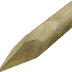 Baumpfahl 6,5 x 200 cm gefräst gespitzt