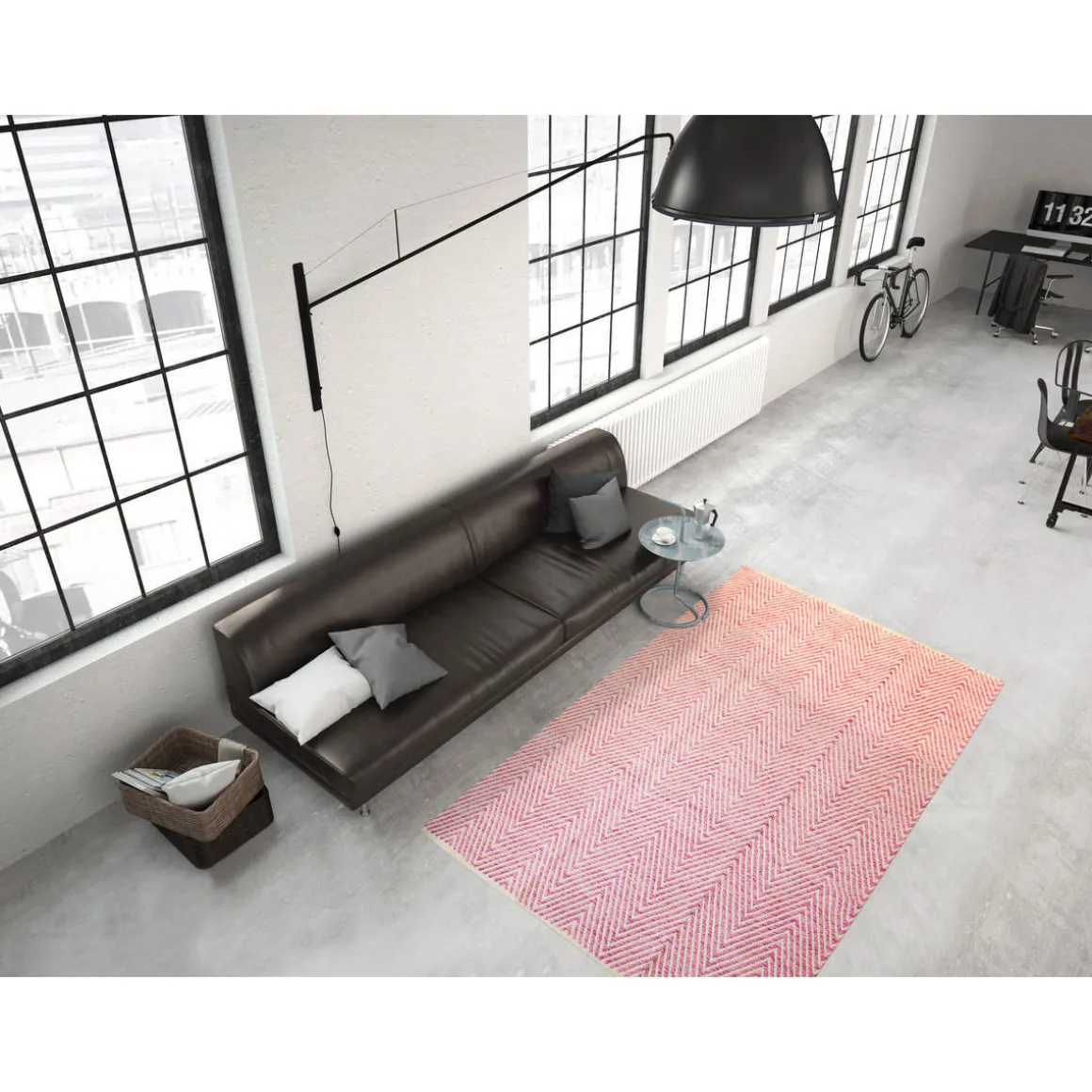 Baumwollteppich „Aperitif 510“, pink