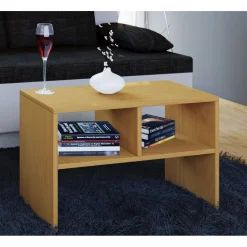 Beistelltisch Nachto Buche/weiß