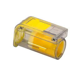 Bienenreich Einhand-Zeichenkolben für Bienenkönigin Kunststoff gelb / transparent