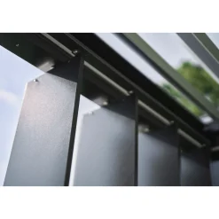 Biohort Lamellenseitenwand Gr. 3,5m quarzgrau-metallic