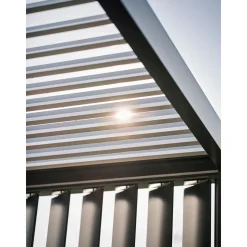 Biohort Lamellenseitenwand Gr. 3,5m dunkelgrau-metallic