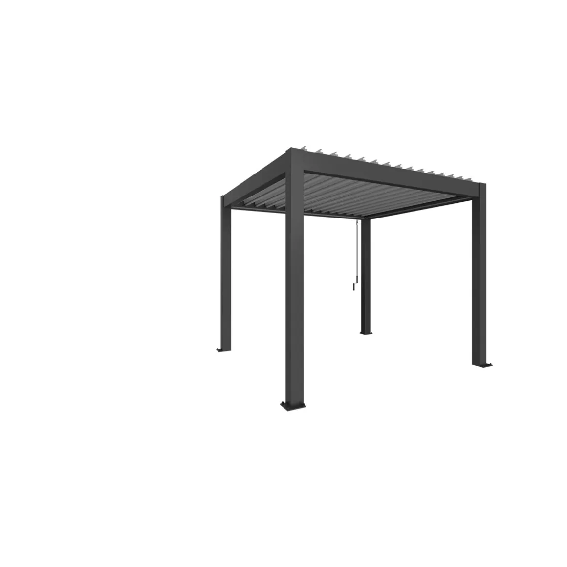 Biohort Pergola Gr. 3,5 x 3,5 dunkelgrau/silber-metallic