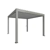 Biohort Pergola Gr. 3,5 x 3,5 quarzgrau/silber-metallic