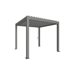 Biohort Pergola Gr. 3 x 3 quarzgrau/silber-metallic