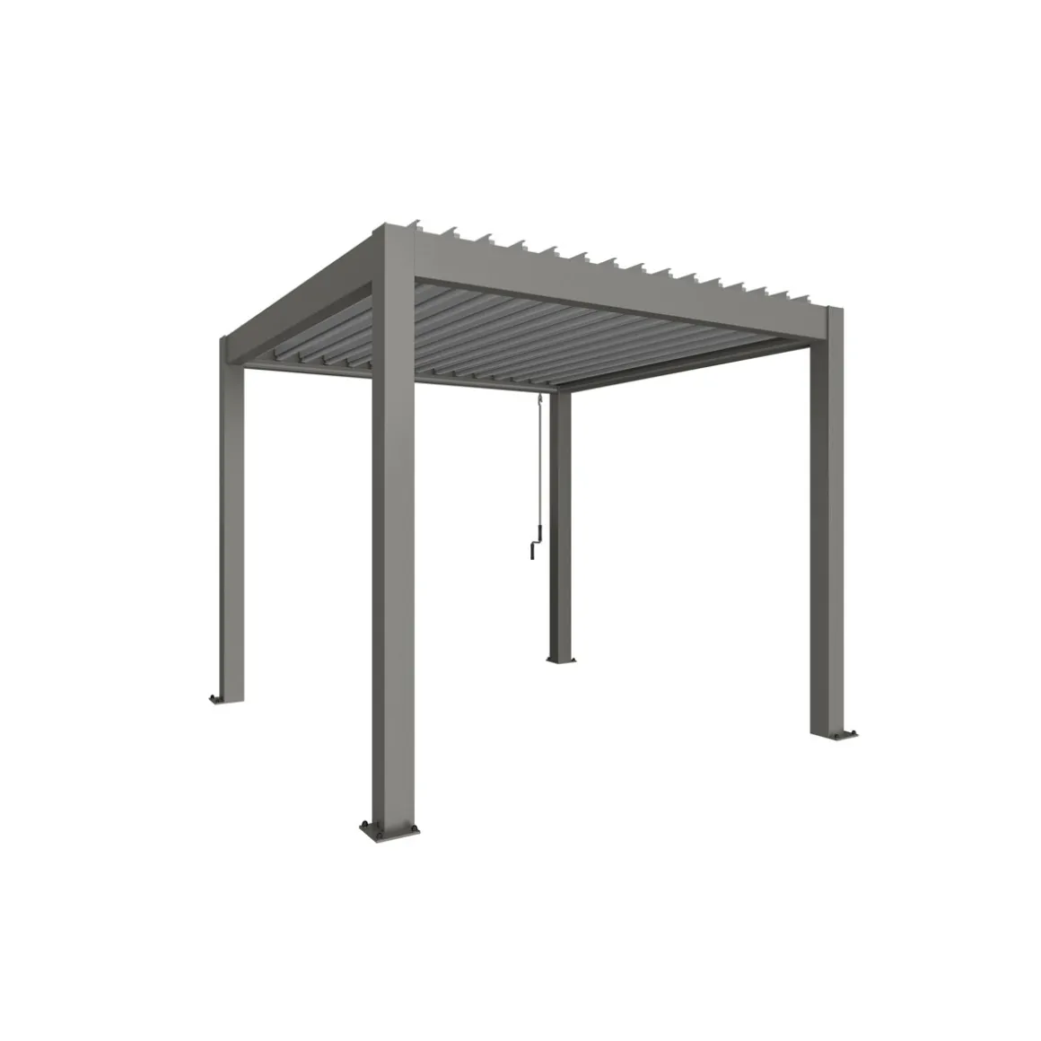 Biohort Pergola Gr. 3 x 3 quarzgrau/silber-metallic