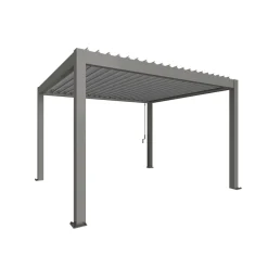 Biohort Pergola Gr. 4 x 3,5 quarzgrau/silber-metallic