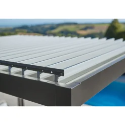 Biohort Pergola Gr. 3,5 x 3,5 quarzgrau-metallic
