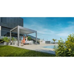 Biohort Pergola Gr. 4 x 3 quarzgrau-metallic