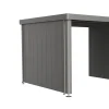 Biohort Seitenwand für Seitendach zu Gerätehaus Neo Gr. 3A/3B/3C/3D quargrau-metallic