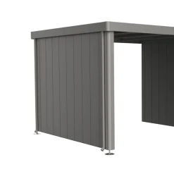 Biohort Seitenwand für Seitendach zu Gerätehaus Neo Gr. 3A/3B/3C/3D quargrau-metallic