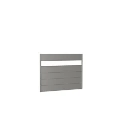 Biohort Wandpaneel für Sichtschutz mit Acrylglas 180x135 quarzgrau-metallic