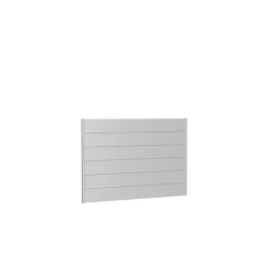 Biohort Wandpaneel für Sichtschutz ohne Acrylglas 200x135 silber-metallic