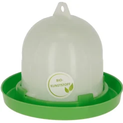 Bio-Kunststofftränke 3,5 L weiß-grün