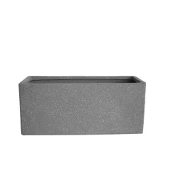 Blumenkasten Sandstone mit Ablaufloch grau 44 x 22 x 20 cm