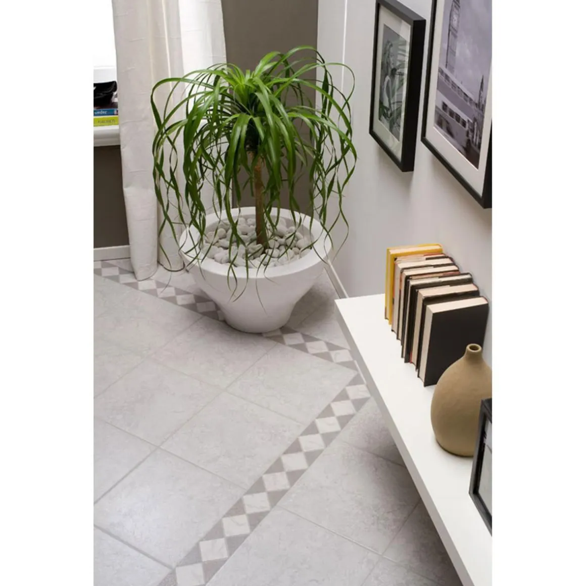 Bodenfliese Stella grau 34 x 34 cm