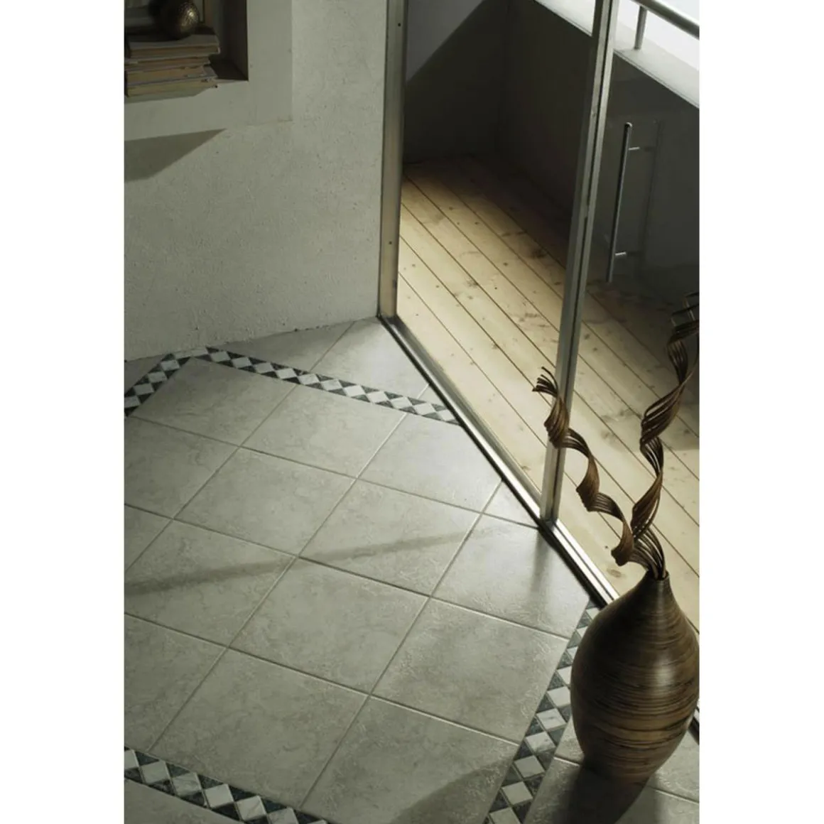 Bodenfliese Stella grau 34 x 34 cm