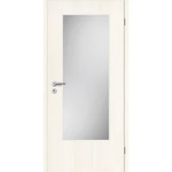 Borne Zimmertür CPL Lärche smoke aufrecht mit Lichtausschnitt 86 x 198,5 cm DIN rechts