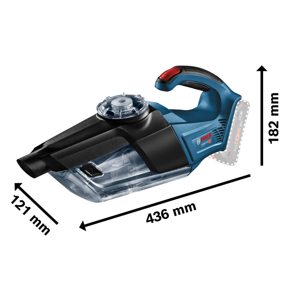 Bosch Professional Akku-Staubsauger-Set GAS 18V-1 solo