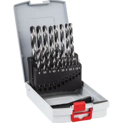 Bosch Professional HSS-Spiralbohrer PointTeQ 19- teilig ProBox 1–10 mm