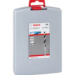 Bosch Professional HSS-Spiralbohrer PointTeQ 19- teilig ProBox 1–10 mm