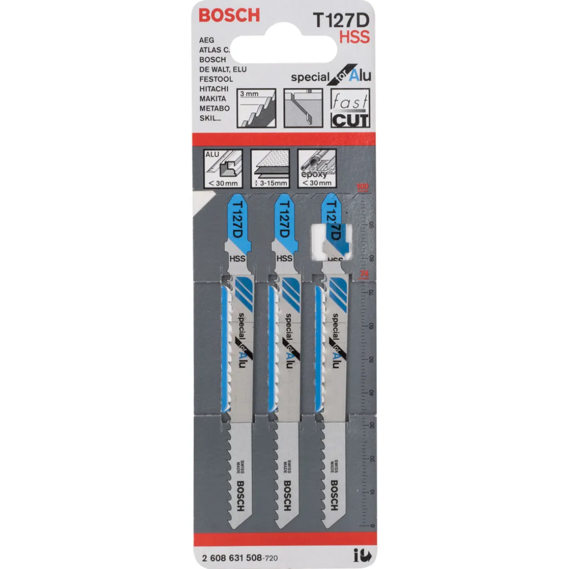 Bosch Professional Stichsägeblatt T 127 D Special for Alu