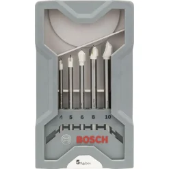 Bosch Professional 5-teiliges CYL-9 Ceramic Fliesenbohrer-Set 4–10 mm
