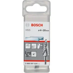 Bosch Stufenbohrer HSS 4 - 20 mm 1/4" 70,5 mm