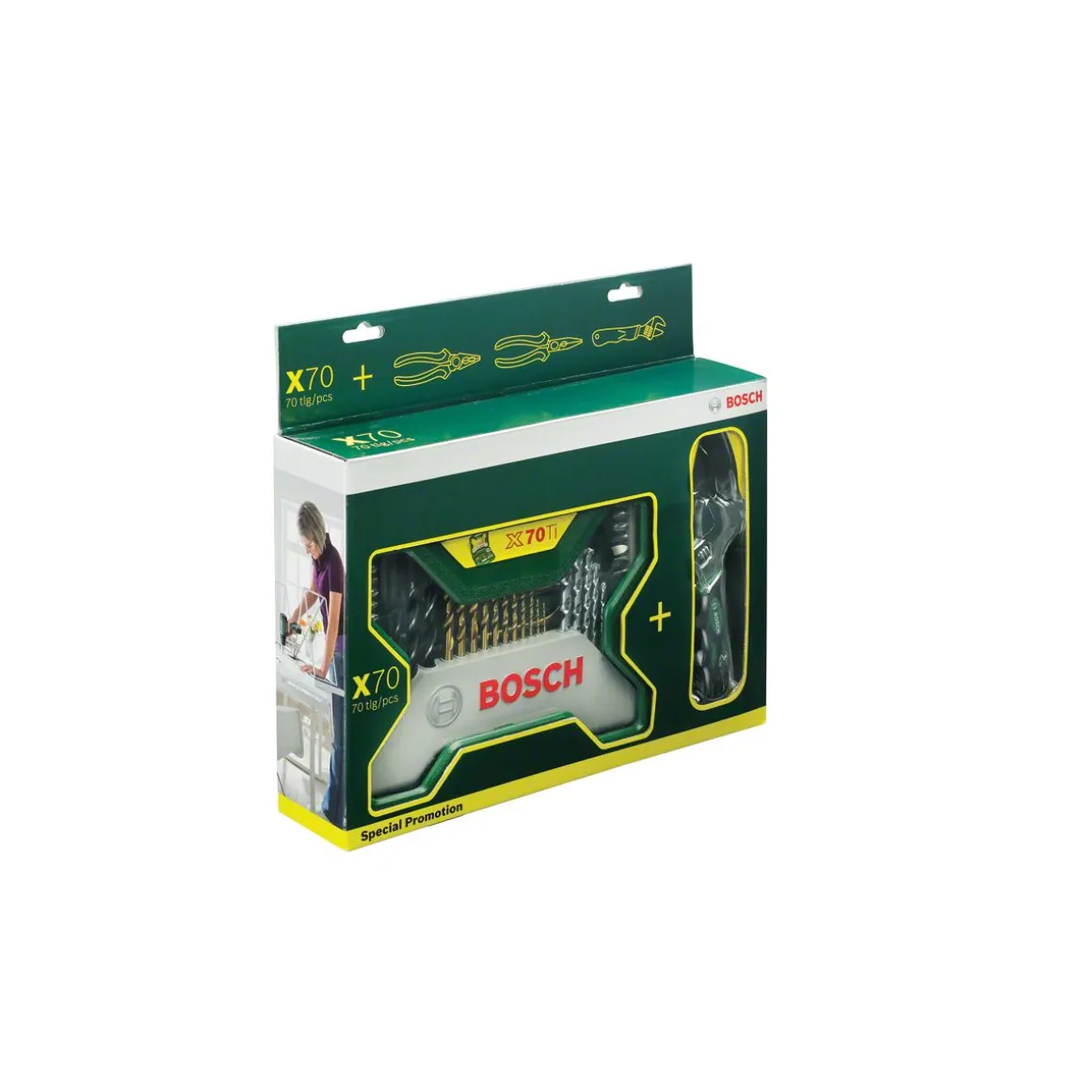 Bosch Zangen-Set X-Line Zubehörbox 70-teilig